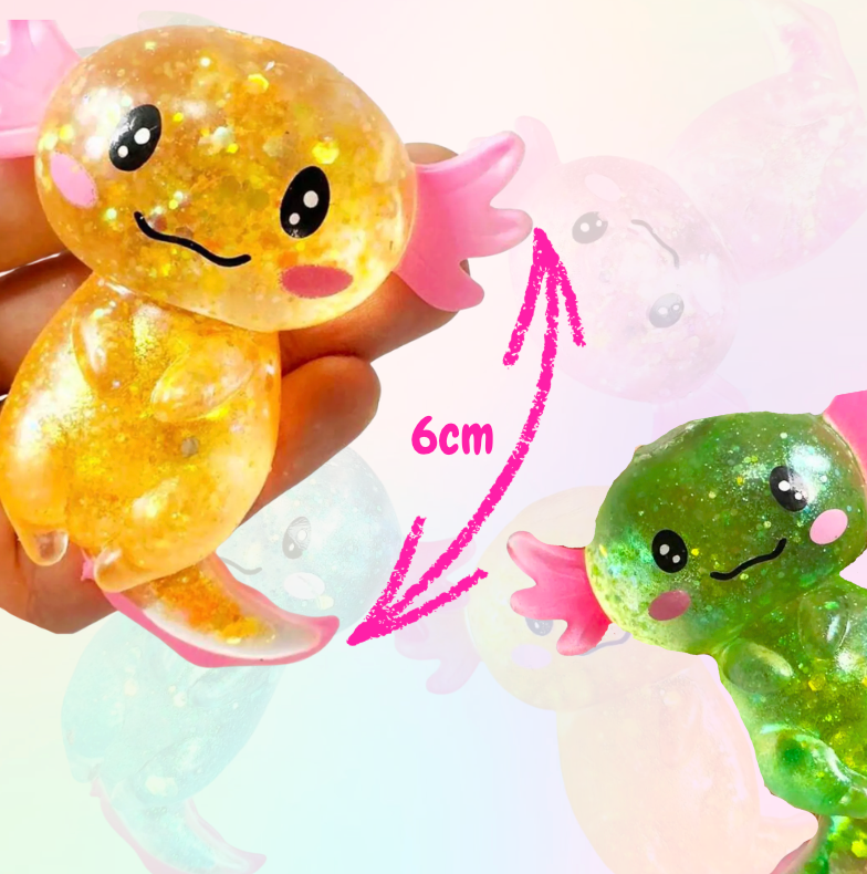 Glittler Gloop Axolotl Squishy