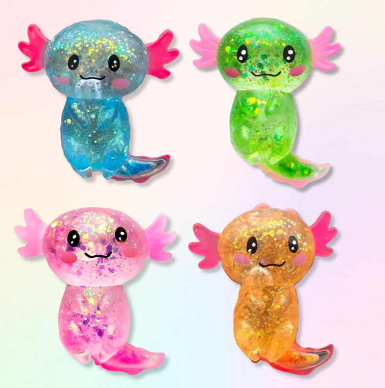 Glittler Gloop Axolotl Squishy